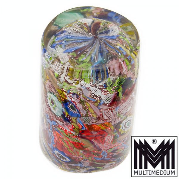 Große Vase Aureliano Toso Murano Entwurf Dino Martens Murrinen Zanfirico