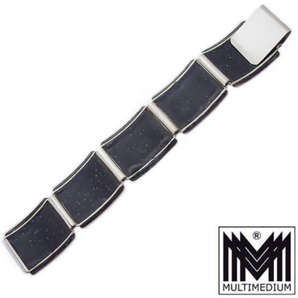 20220417 CRW 5929 Perli Modernist Matt Emaille Armband 60er Jahre vintage enamel bracelet