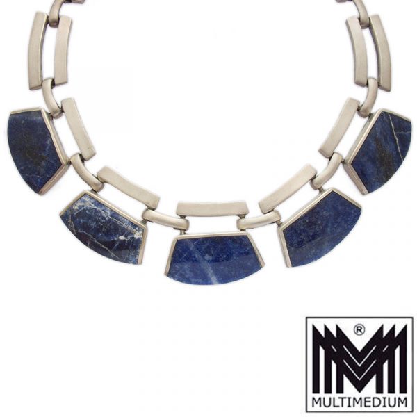 Lapislazuli Collier Halskette Mexiko silver necklace Lapis Lazuli Mexico