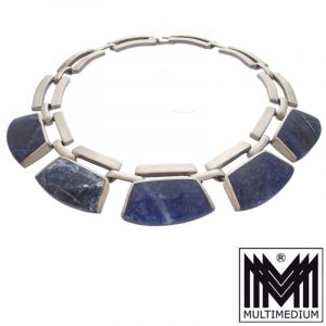 Lapislazuli Collier Halskette Mexiko silver necklace Lapis Lazuli Mexico