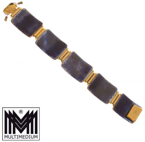 Emaille Armband Wilhelm Leyser Modernist enamel bracelet 70s