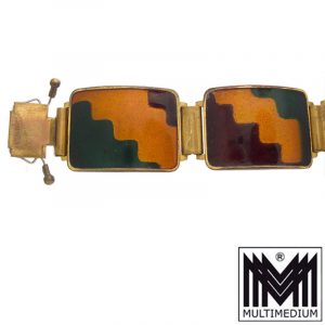 Emaille Armband Wilhelm Leyser Modernist enamel bracelet 70s