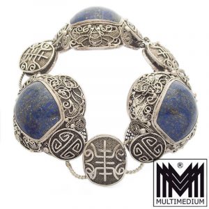 China Silber Armband Lapislazuli filigran Handarbeit silver bracelet