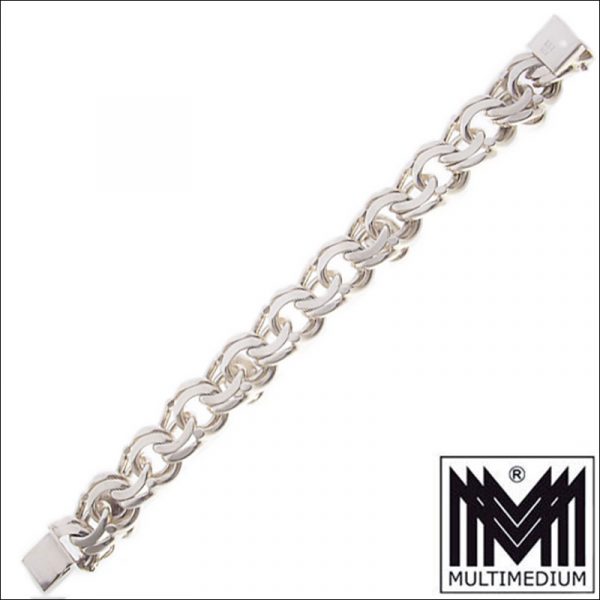 Schweres FBM Art Deco Silber Armband Amethyst 30er Jahre silver bracelet