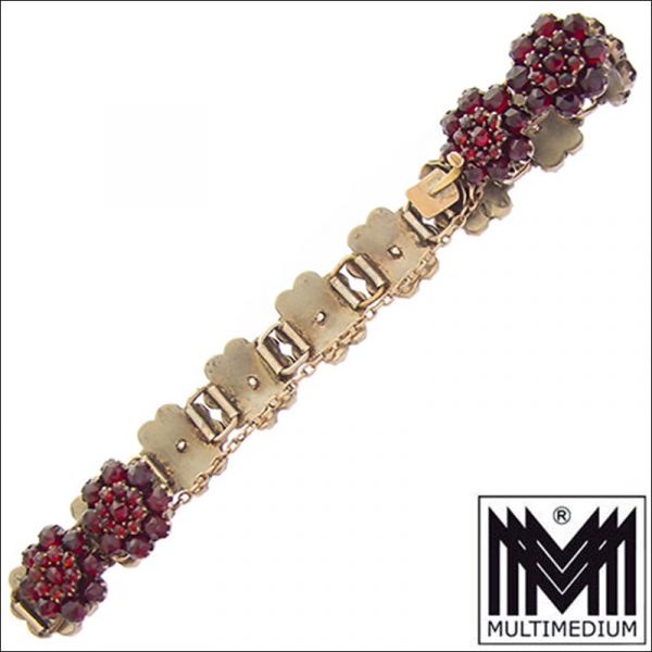 Antikes Historismus Tombak Granat Armband 1860 garnet bracelet