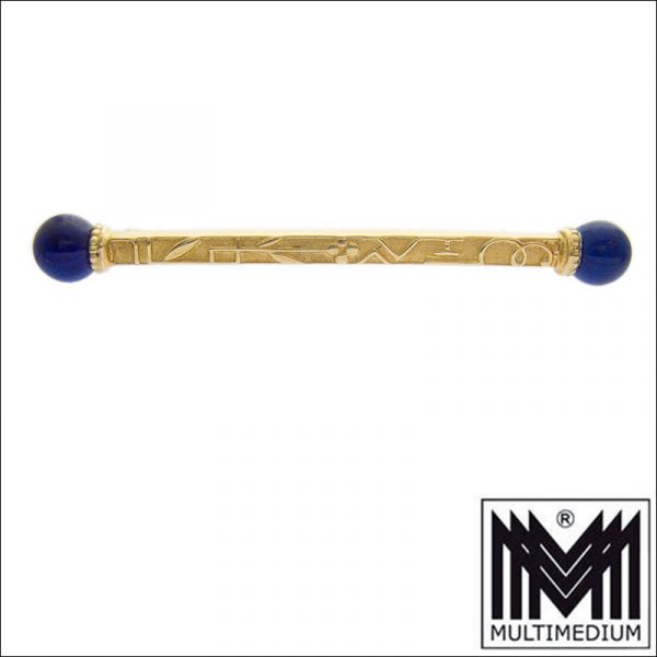 Franz Zerrenner Pforzheim 585 Gold Art Deco Brosche um 1930