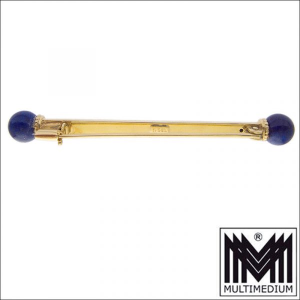 Franz Zerrenner Pforzheim 585 Gold Art Deco Brosche um 1930