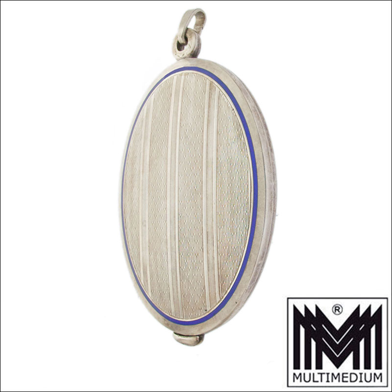 20260104 PXL 20260104 145722225.RAW 02.ORIGINAL Jugendstil Silber Spiegel Medaillon Anhänger Antik silver mirror locket pendant