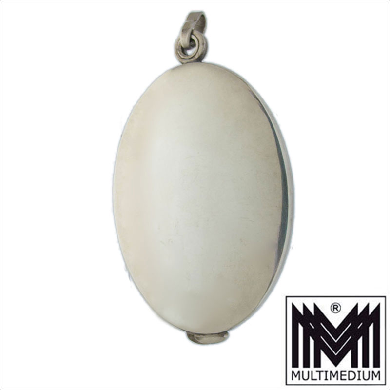 20260104 PXL 20260104 150041056.RAW 02.ORIGINAL Jugendstil Silber Spiegel Medaillon Anhänger Antik silver mirror locket pendant