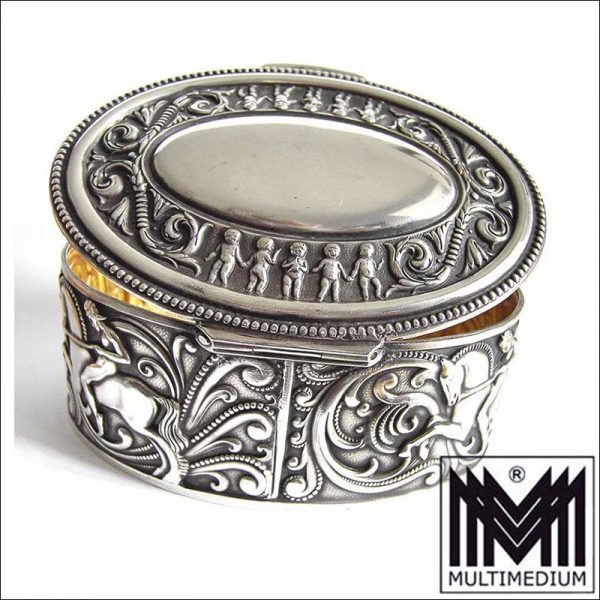 Jugendstil Dose Robert Kraft Pforzheim Alpacca