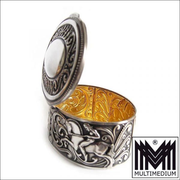 Jugendstil Dose Robert Kraft Pforzheim Alpacca