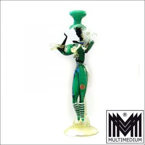 Barovier und Toso Tänzerin Murano Glasfigur mit Goldpuder