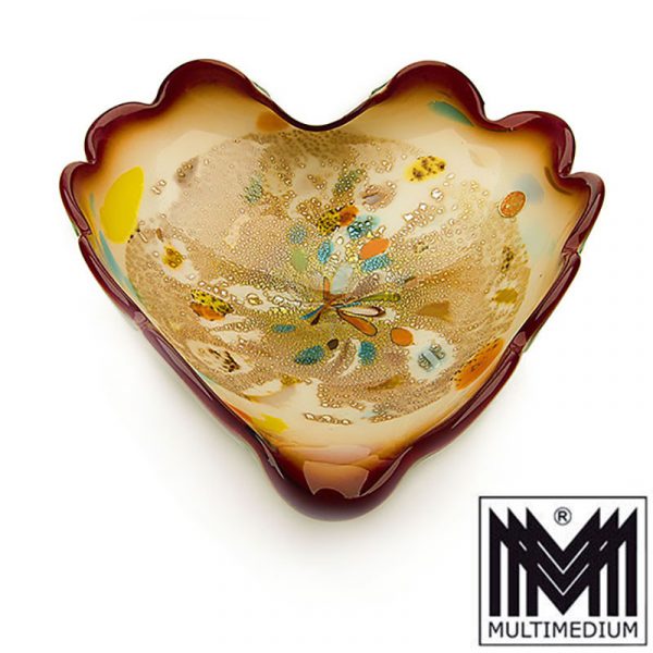 Wunderschöne Barovier & Toso Murano Glas Schale Millefiori glass bowl