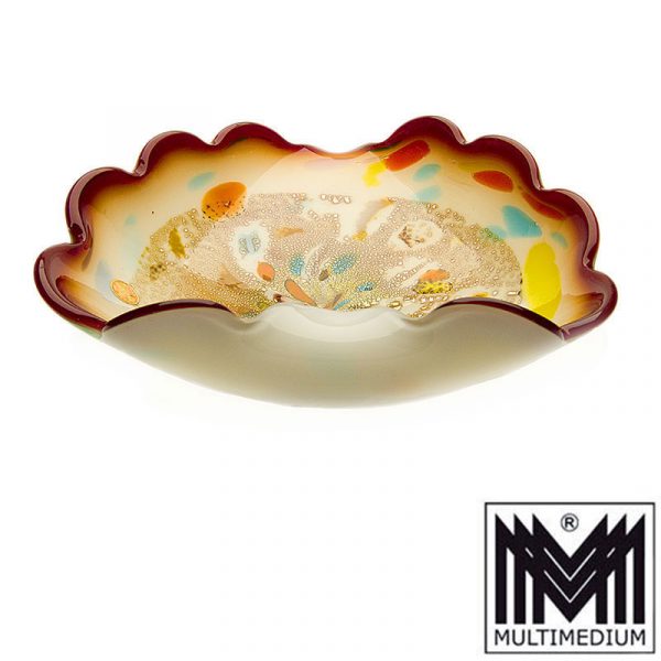 Wunderschöne Barovier & Toso Murano Glas Schale Millefiori glass bowl