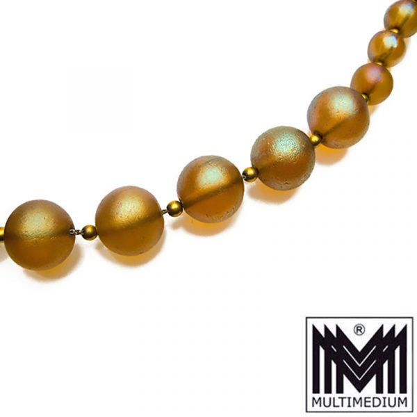 WMF Ikora Myra Glas Halskette Art Deco Rarität glass necklace