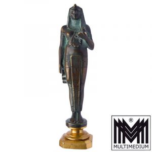 Art Deco Bronze Petschaft Priesterin Ägypten Egyptian Revival Antik