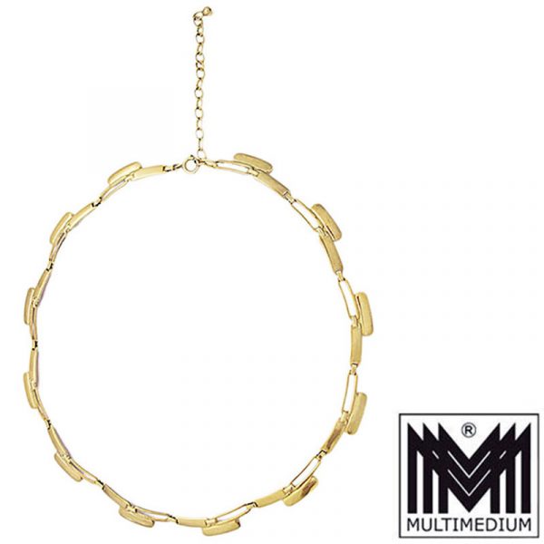 Vintage 333er Modernist Gelb Gold Damen Halskette Collier necklace 8 Karat