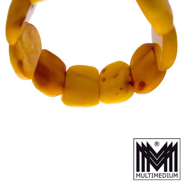 Natur Bernstein Butterscotch Armband mit Gummizug real amber bracelet