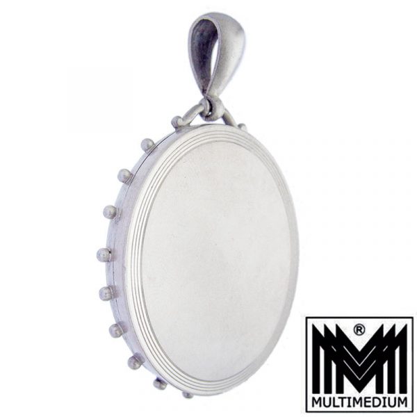 Victorianisches Silber Medaillon Victorian Art nouveau silver locket