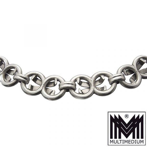 Art Deco Silber Halskette Collier Handarbeit Kette silver necklace