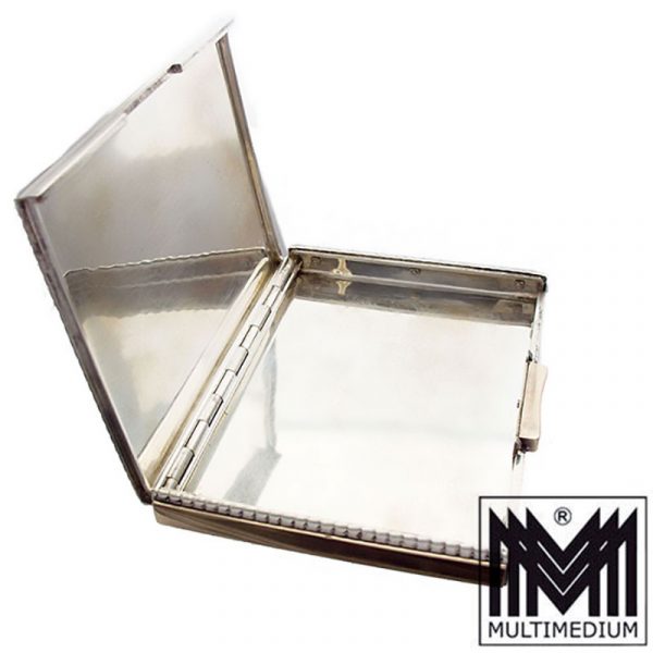Art Deco Zigaretten Etui Silber vergoldet silver cigarette case box