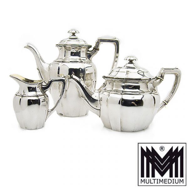 Jugendstil Koch & Bergfeld Silber Set Kaffee Kanne art nouveau silver