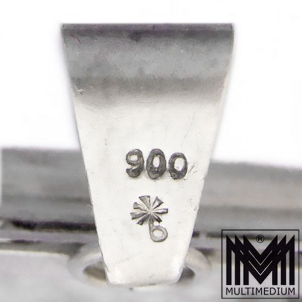 XXL Art Deco Silber Anhänger Cloisonné Emaille silver enamel pendant