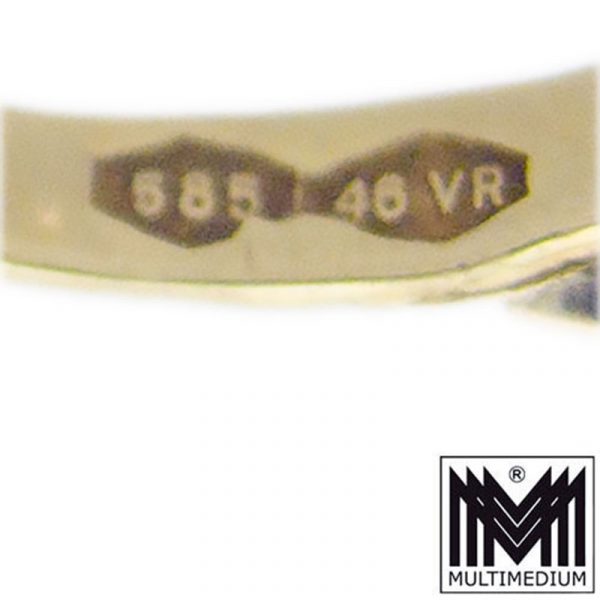 Vintage 585 Gold Ring Olympiade 1972 München Medaille Olympia 14ct