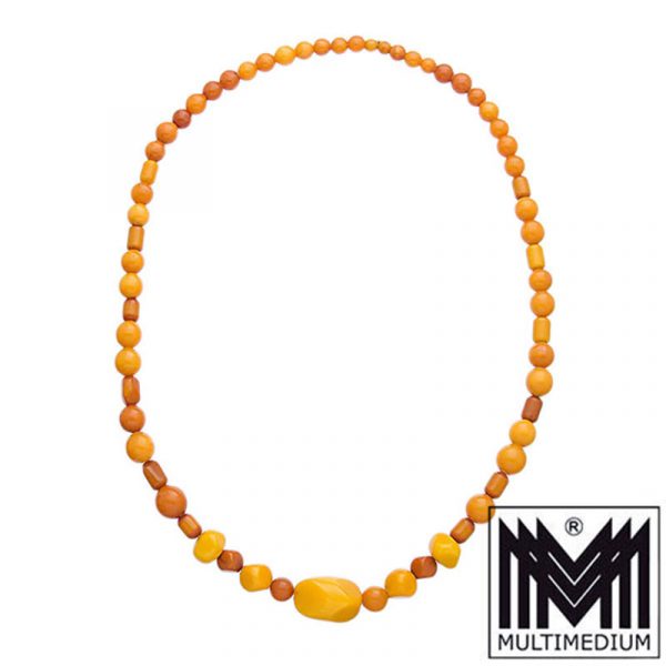 Butterscotch Natur Bernsteinkette echt real amber necklace Halskette