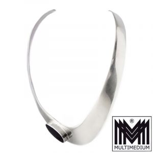 Modernist Silber Collier Halsreif Ohrringe Mexiko Mexico silver collar