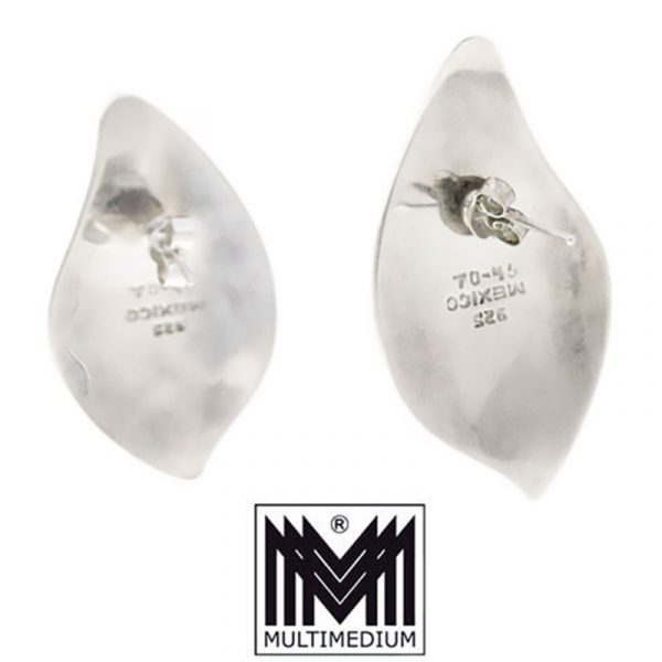 Modernist Silber Collier Halsreif Ohrringe Mexiko Mexico silver collar