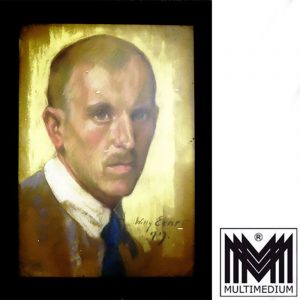 Willy Exner 1888-1947 Pastell Kreide Portrait eines Mannes signiert um 1919