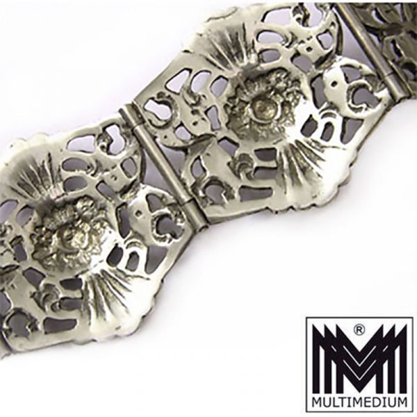 Jugendstil Armband Silber durchbrochen gearbeitet art nouveau silver bracelet