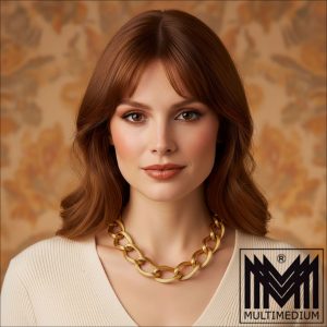 Christian Chr. Dior Collier Halskette vergoldet signiert Vintage necklace