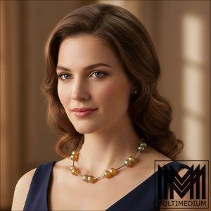 WMF Ikora Myra Glas Halskette Art Deco Rarität glass necklace