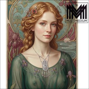 Jugendstil Collier Gustav Hauber Schwabisch-Gmünd