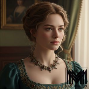 Antike viktorianische Historismus Collier Halskette Granat Paste Emaille Metall versilbert c.1870