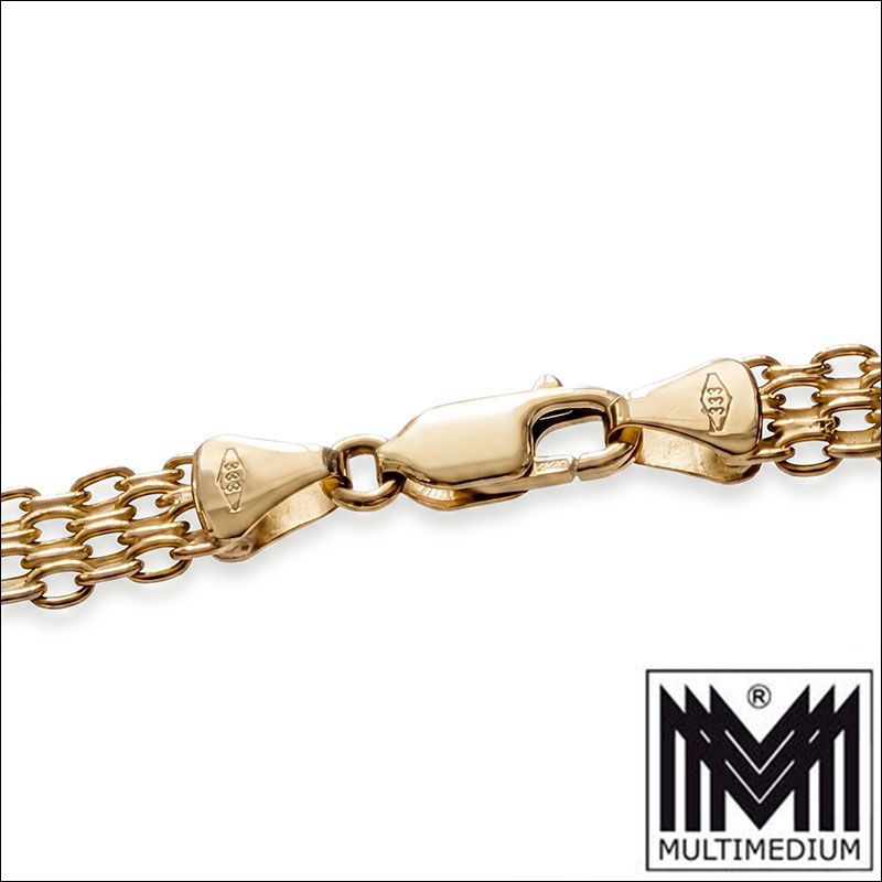 Gemini Generated Image z1kpl9z1kpl9z1kp Edles 333 Gelbgold Collier geflochten 8K Gold 45cm x 6mm Glanz