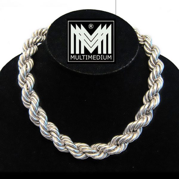925 Silber Kordel Halskette Taxco Mexiko Mexico silver cord necklace