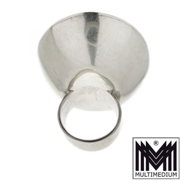 XXL Silber Moissanit Diamant Ring Schwarz black moissanite silver