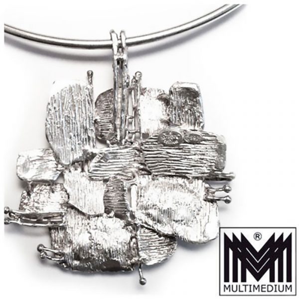 Henkel und Grosse Germany Collier Halskette Reif Silber Anhänger silver pendant