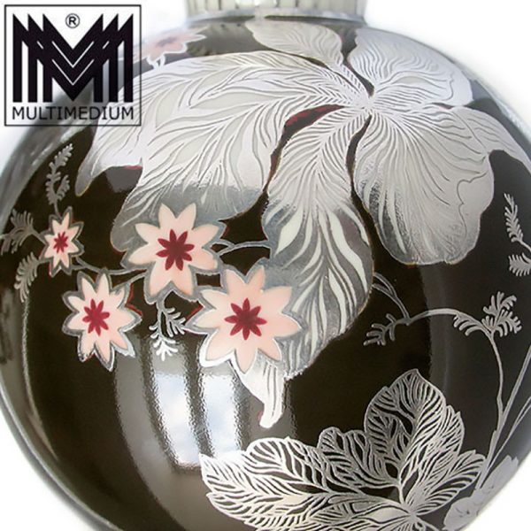 Rosenthal Silber Overlay Porzellan Vase Silber Silver porcelain 1000 Jahrg. 1936