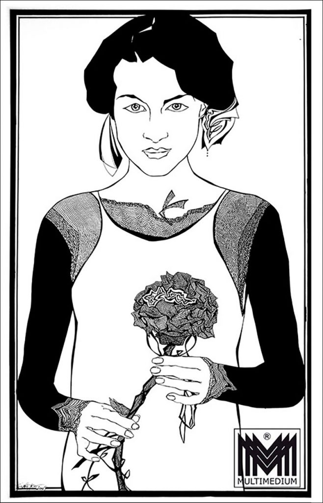 Maedchen mit Stoff Blume Gisela Geser 02
