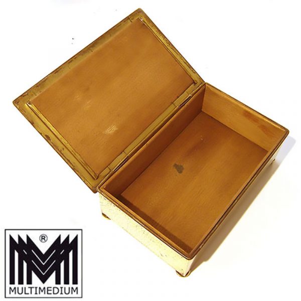 Jugendstil WMF Messing Schatulle Kegeln Bowling antique art nouveau brass box