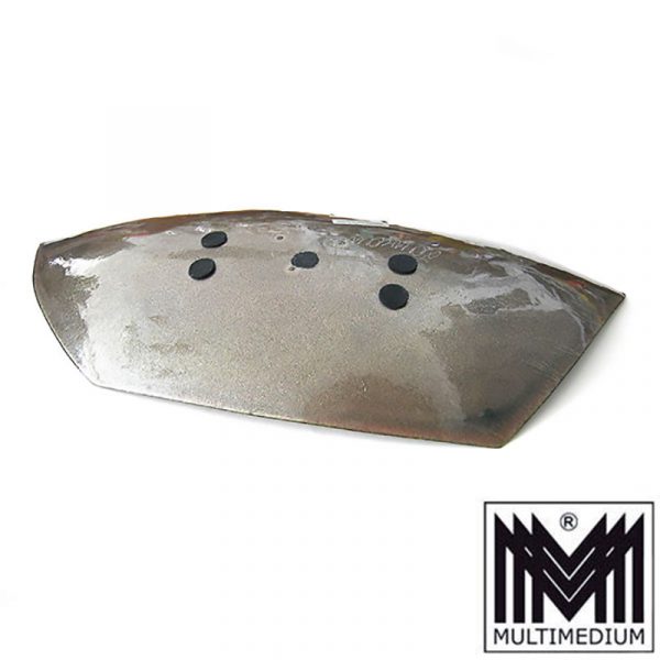Große 60,5 cm Emaille Schale Metall LAURANA RAME D'ARTE Enamel Metal Bowl 60s