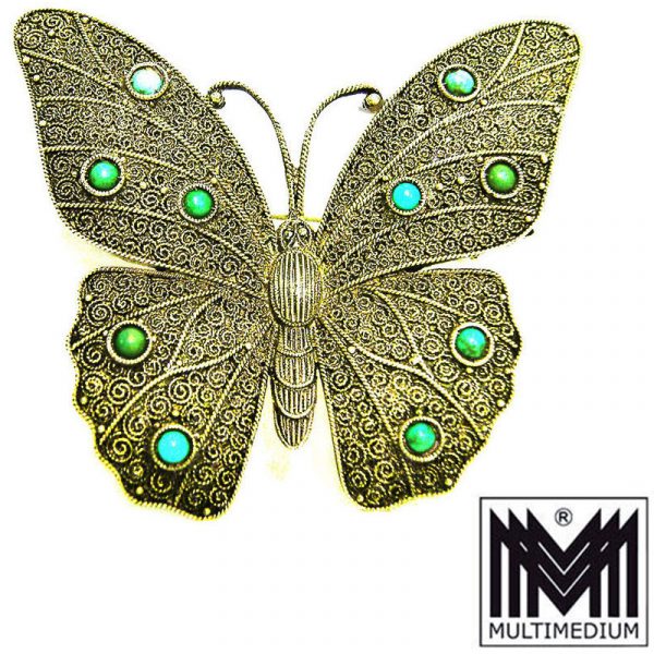 Art Deco Silberbrosche Schmetterling Theodor Fahrner silver butterfly