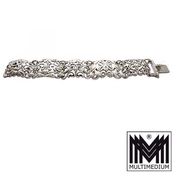 Breites Jugendstil Silber Armband Frankreich Antik silver bracelet