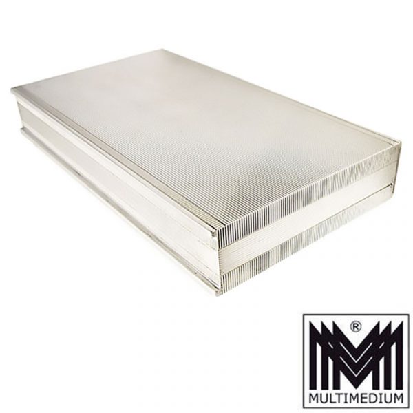 Art Deco Silber Dose, Zigaretten Schatulle silver cigarette case box