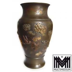 Meiji Bronze Vase Japan